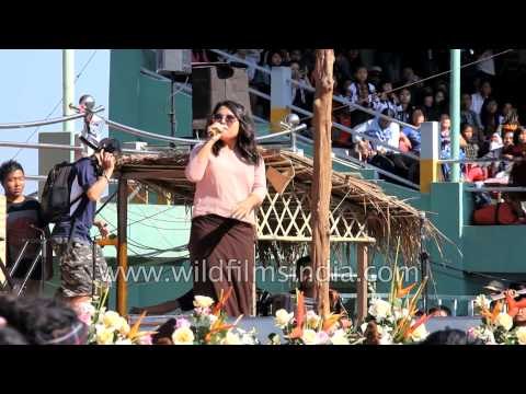 Mizo singer Zoramchhani at Chapchar Kut