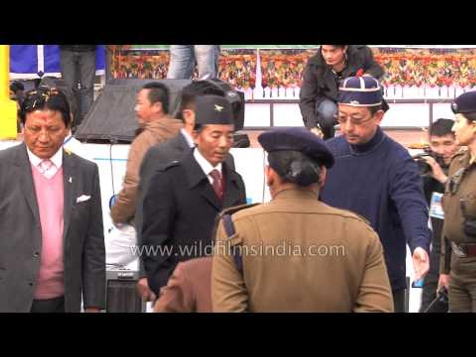 Dr. Pawan Chamling CM of Sikkim attends closing ceremony of Sikkim Winter Carnival 2014