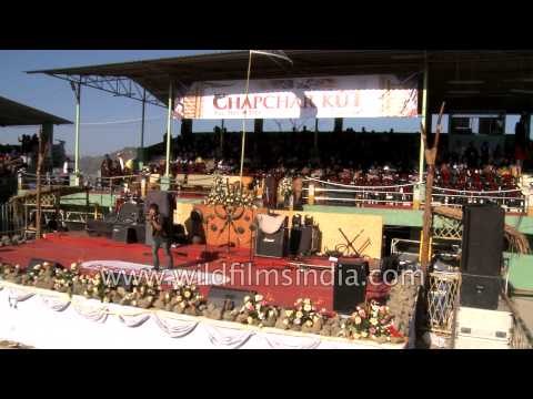 Mizo singer Lalthara at Chapchar Kut