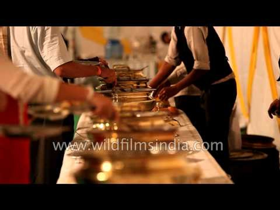 Parmarth Ashram hosts dinner for Yoga guests - Rishikesh