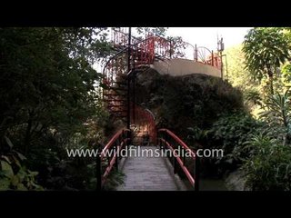 Solar panels at Banjhakri falls energy park in Sikkim