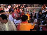 Rishikumars perform 'Havana' at Parmarth Ghat - Rishikesh