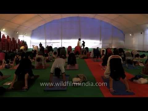 People learn Yoga from Bharath Shetty - Parmarth Ashram, Rishikesh