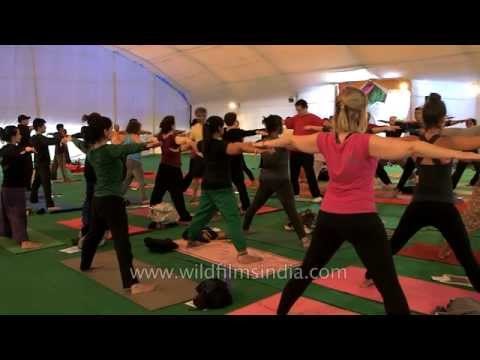 Bharath Shetty teaches Yoga at Parmarth Ashram, Rishikesh