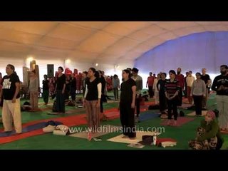 Yoga session by Bharath Shetty at International Yoga Festival - Rishikesh