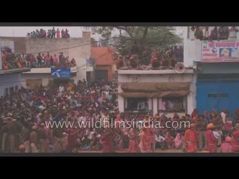 Celebration of Hindu festival of Holi - Uttar Pradesh