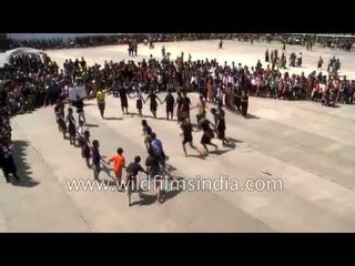 Village and tribal game of Mizo children in India