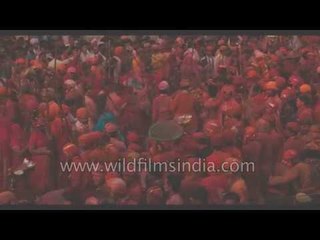 Lathmaar holi in Barsana, Uttar Pradesh