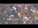 No to colours, yes to flowers - Holi festival celebration in Vrindavan
