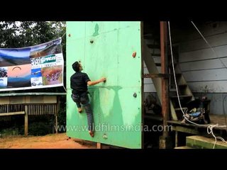 Rock climbing at Anthurium Festival - Mizoram