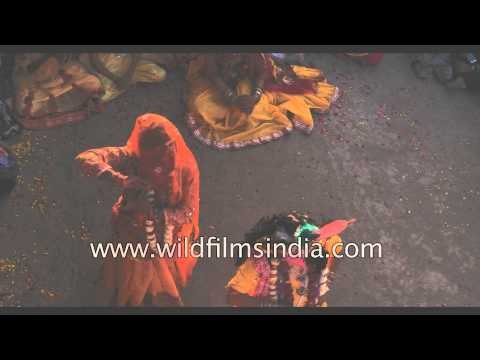 Artists perform 'Raas-lila' on ocassion of Holi Festival in Vrindavan