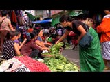 Women transact at vegetable market in Mizoram