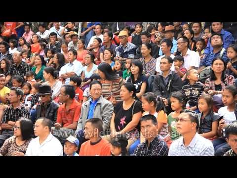 Mizo tribe both young and old gather to celebrate Anthurium festival