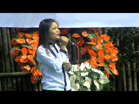 Mizo song by Lalnunmawii at Anthurium festival, Mizoram