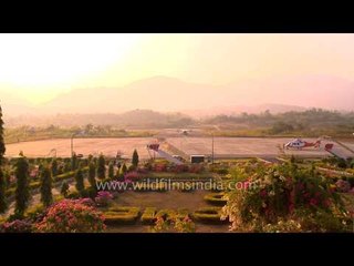 Jet Airways plane takes off from Lengpui airport, Mizoram