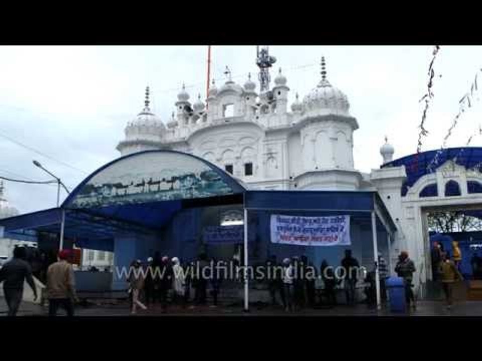 Sikh devotees arrive at Anandpur Sahib, Punjab