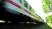 Schnelle Züge bei Nienburg- Trains at high speed