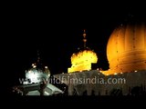 Night view of Gurudwara Takht Sri keshgarh Sahib, Punjab