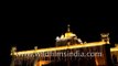 Anandpur Sahib Gurudwara illuminated with lights during Hola Mohalla festival