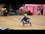 Sikh kids display Gatka skills to music