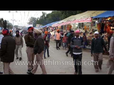 Market of Anandpur Sahib amidst high security - Punjab