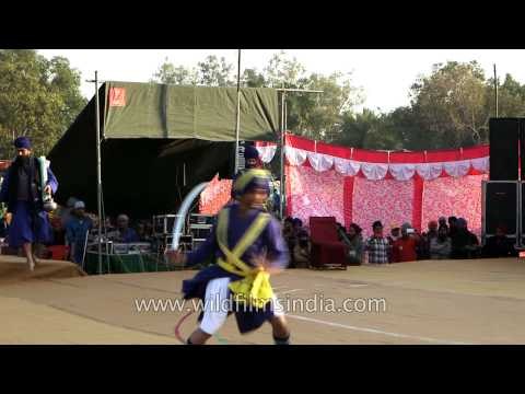 Sikh worriors showcase their martial skills - Gatka Festival, Punjab