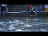 Devotees perform Ganga Aarti at holy city of Haridwar