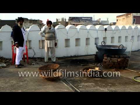 Sikh pilgrims at Langar : Takht Sri Keshgarh Sahib, Punjab