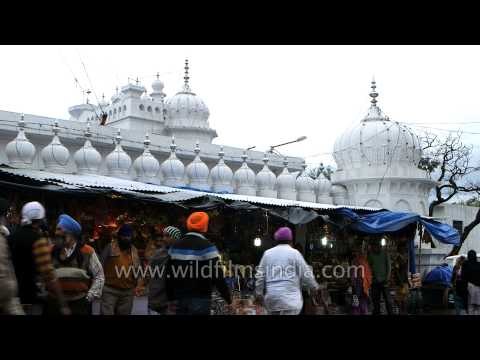 Stalls outside Baba Guru Dutta Gurudwara, Punjab