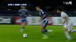 Angel Di Maria nutmegs Uruguay player while dribbling at full speed