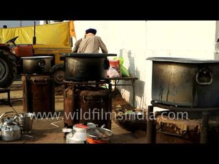 Preparations ahead of Langar at Takht Sri Keshgar Sahib, Punjab