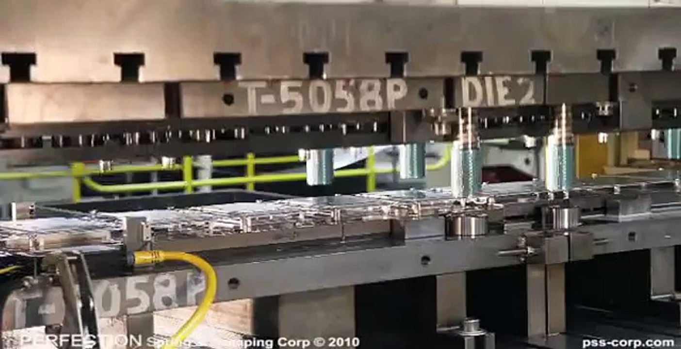 Manufacturing Video - Stamping Punch Press 600 Ton Progressive Die