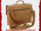 15 Cowhide Stylish Leather Laptop Bag L38. Nature BRN