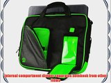 VanGoddy Pindar Sling - BLACK LIME FOREST GREEN Pro Deluxe Shoulder Messenger Carrying Bag