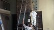 Painting High Walls and Ceilings.  How to paint tall walls,