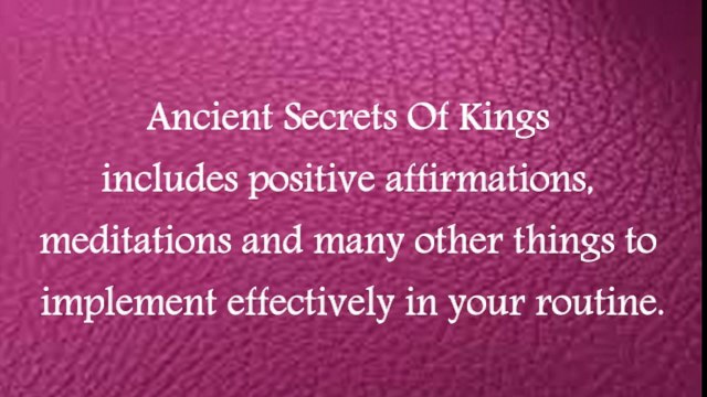 Ancient Secrets Of Kings Review - Is It Worth Buying!