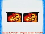 Rikki KnightTM Halloween Gold Glowing Skulls Messenger Bag - - Shoulder Bag - School Bag for