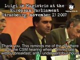 Luigi De Magistris at the European Parliament