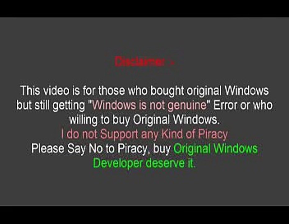 How to fix Message on Windows 7