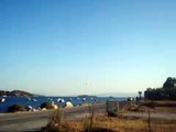 landing at Skiathos airport with Olympic Airlines