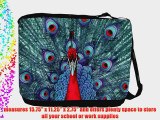Rikki KnightTM Peacock Psychedelic Red Messenger Bag - Shoulder Bag - School Bag for School