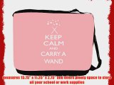 Rikki KnightTM Keep Calm and Carry a Wand - Light Pink Color Messenger Bag - Shoulder Bag -