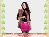 2014 New Rose Red Macarons Designer Handbags Autumn Winter Shoulder Bag Brand Superior Quality