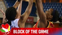 Caglar Gets Swatted by Robinson! - Turkey v Montenegro - EuroBasket Women 2015