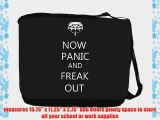Rikki KnightTM Now Panic and Freak Out Black Design Messenger Bag - Shoulder Bag - School Bag