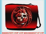 Rikki KnightTM Rainbow Glow Skull Messenger Bag - - Shoulder Bag - School Bag for School or