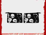 Rikki KnightTM Grim Reaper Skulls on Black Messenger Bag - - Shoulder Bag - School Bag for