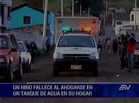 Niño de 9 años murió al caer en tanque de agua en Chimborazo