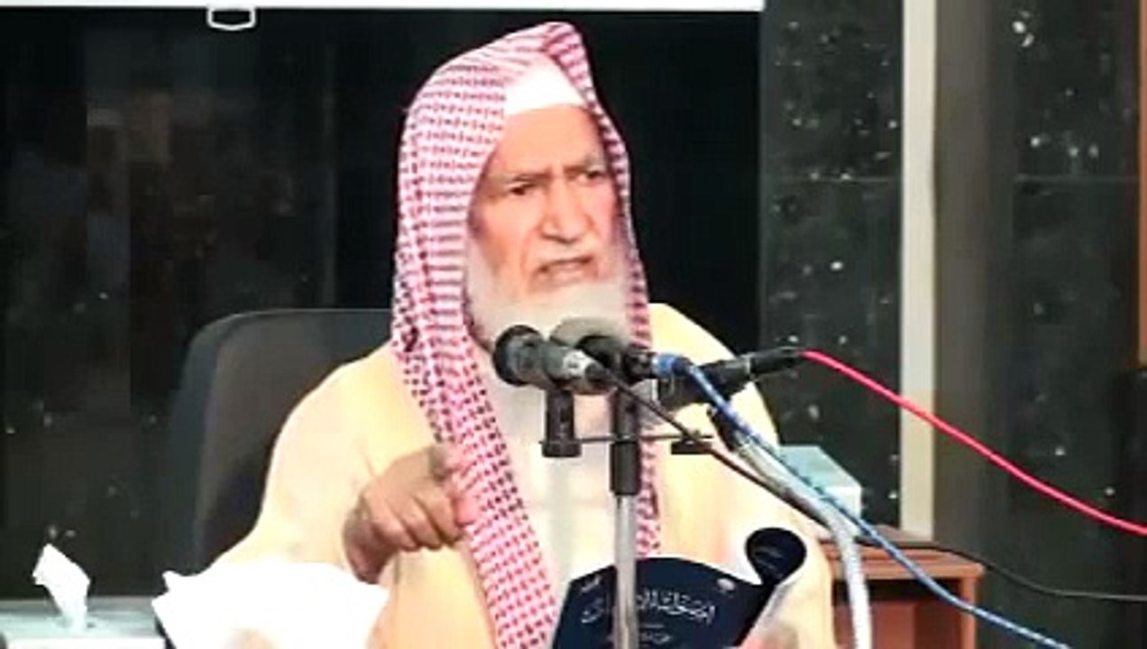 الشيخ"" الغنيمان ينسف عقيدة الأشاعرة ""الله في السماء ‎