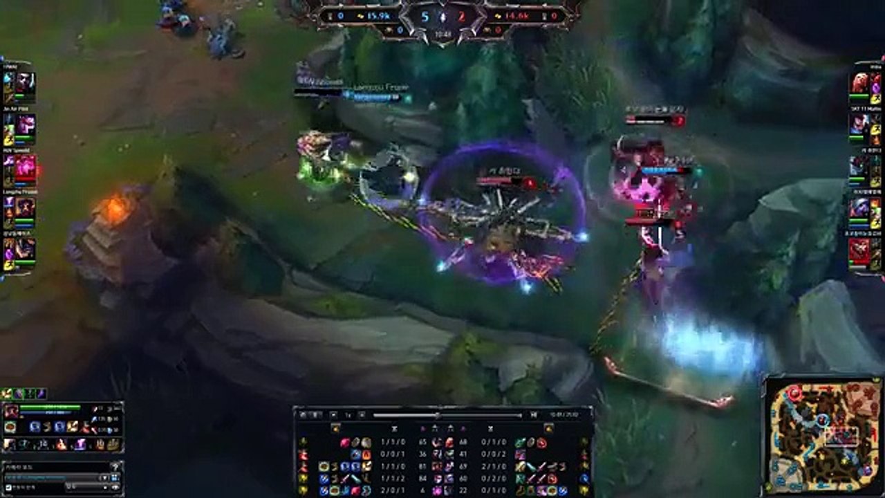 [LOL EXA]  IM Frozen - Viktor vs Yasuo - SKT T1 MaRin, KR LOL SoloQ Highlights